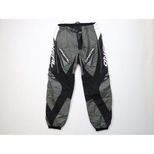O'Neal Mens Size 36 Spell Out Padded Element Motocross Riding Racing Pants Gray